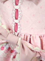 Sweet Cherry Deer Shoulder Strap Jumperskirt