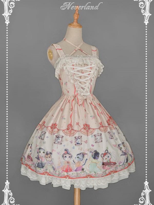 Chinese Walking Cat Halter Jumperskirt Chinese Walking Cat Halter Jumperskirt