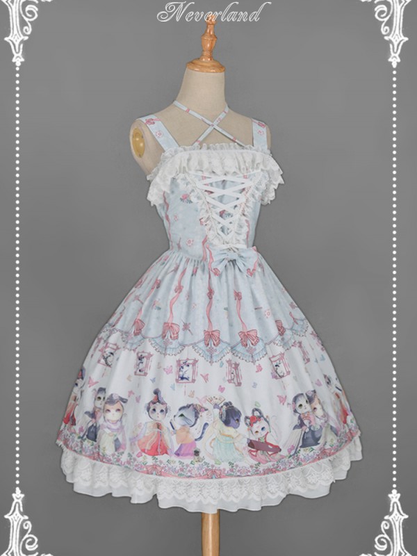 Chinese Walking Cat Halter Jumperskirt Chinese Walking Cat Halter Jumperskirt