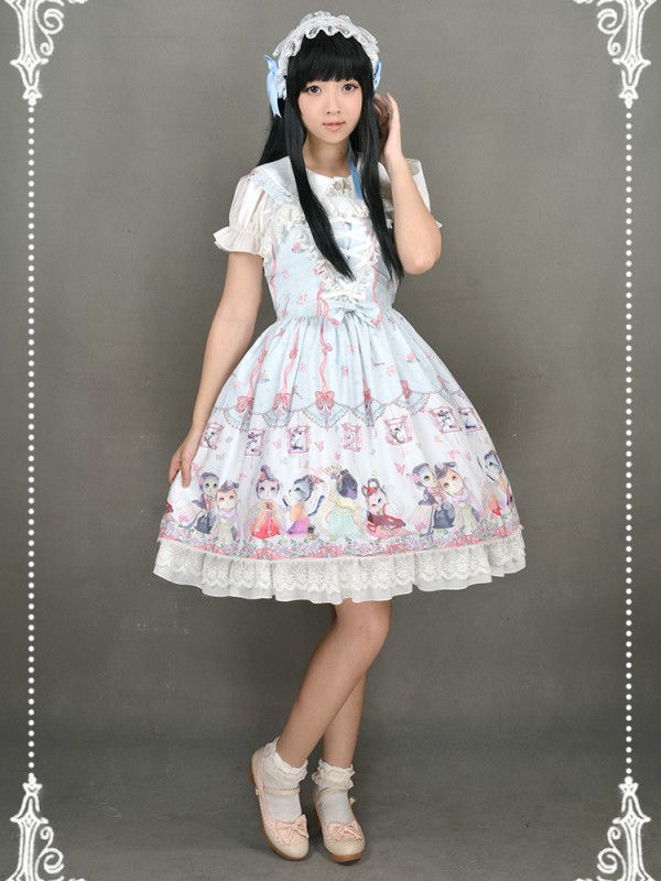 Chinese Walking Cat Halter Jumperskirt