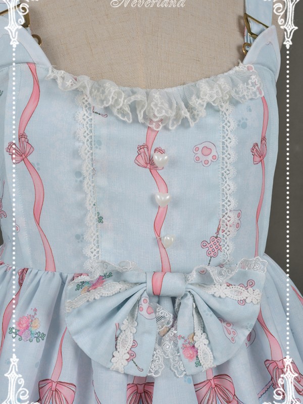 Chinese Walking Cat Strap Jumperskirt Chinese Walking Cat Strap Jumperskirt