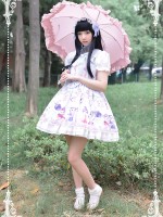 Chinese Walking Cat Strap Jumperskirt