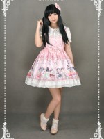 Chinese Walking Cat Strap Jumperskirt