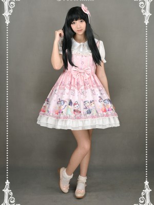 Chinese Walking Cat Strap Jumperskirt