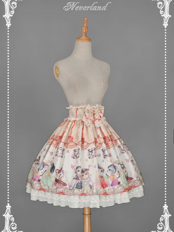 Chinese Walking Cat Skirt Chinese Walking Cat Skirt
