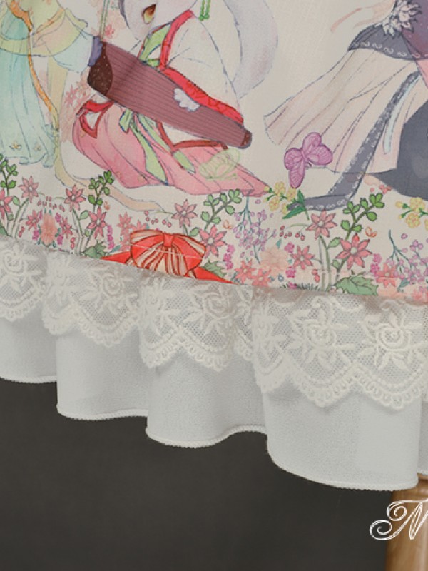 Chinese Walking Cat Skirt Chinese Walking Cat Skirt