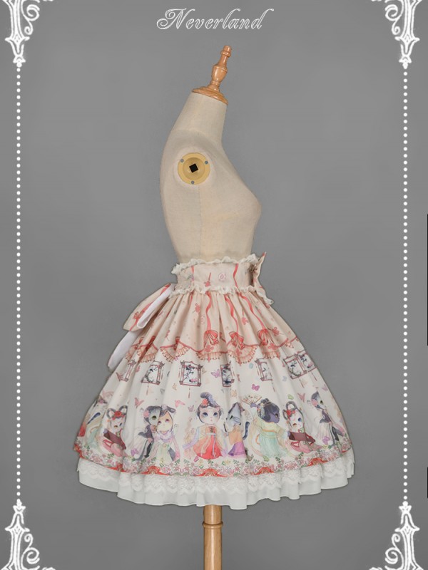 Chinese Walking Cat Skirt Chinese Walking Cat Skirt