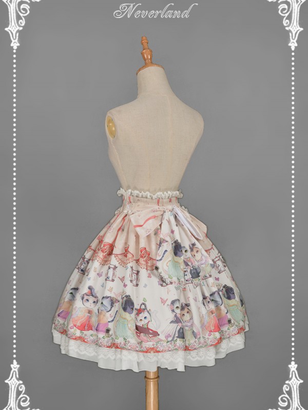 Chinese Walking Cat Skirt Chinese Walking Cat Skirt