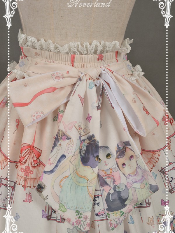 Chinese Walking Cat Skirt Chinese Walking Cat Skirt