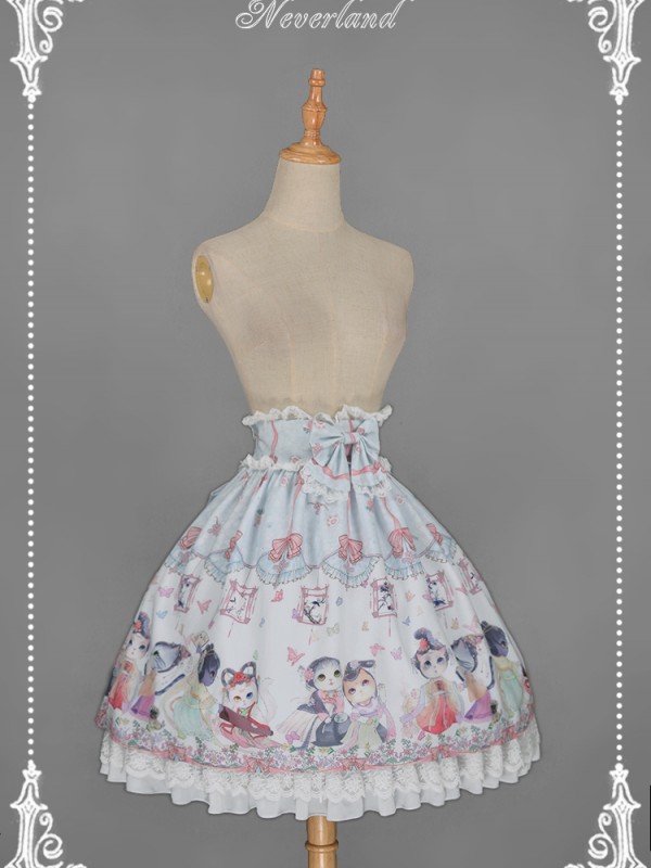 Chinese Walking Cat Skirt Chinese Walking Cat Skirt