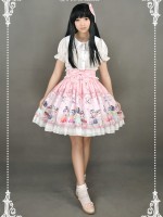 Chinese Walking Cat Skirt