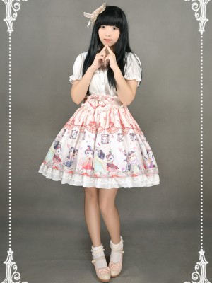 Chinese Walking Cat Skirt