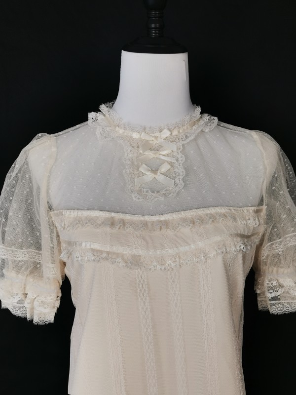 Sweet Lolita Lace shirt base blouse Sweet Lolita Lace shirt base blouse