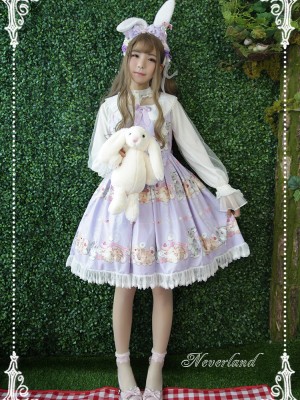 Don't Eat Bunny Round Collar Jumperskirt