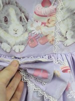 Don't Eat Bunny Round Collar Jumperskirt