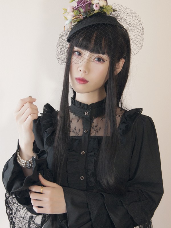 +Dangerous Liaisons+  Retro Gothic Court Blouse 013