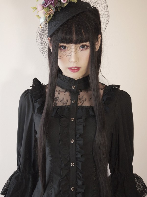 +Dangerous Liaisons+  Retro Gothic Court Blouse 013