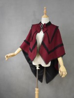 +Plain Doll+ Retro Gothic Peak Collar Vampire Style Cape 001 +Plain Doll+ Retro Gothic Peak Collar Vampire Style Cape 001