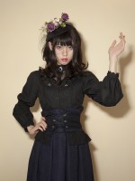 +The Celtic Twilight+ Gothic Lace Stand Collar Long Sleeve Blouse 006 +The Celtic Twilight+ Gothic Lace Stand Collar Long Sleeve Blouse 006