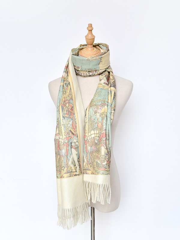 Ancient World Map Scarf