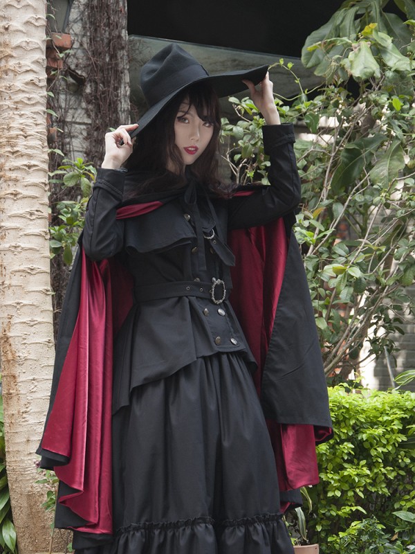 Vampire Hunter Halloween Dark Gothic Lolita Set Vampire Hunter Halloween Dark Gothic Lolita Set