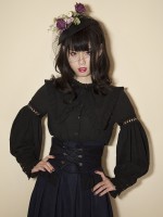 +Mercédes+ Retro Court Lace Peaked Collar Blouse 002 +Mercédes+ Retro Court Lace Peaked Collar Blouse 002