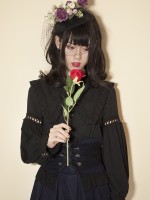 +Mercédes+ Retro Court Lace Peaked Collar Blouse 002 +Mercédes+ Retro Court Lace Peaked Collar Blouse 002