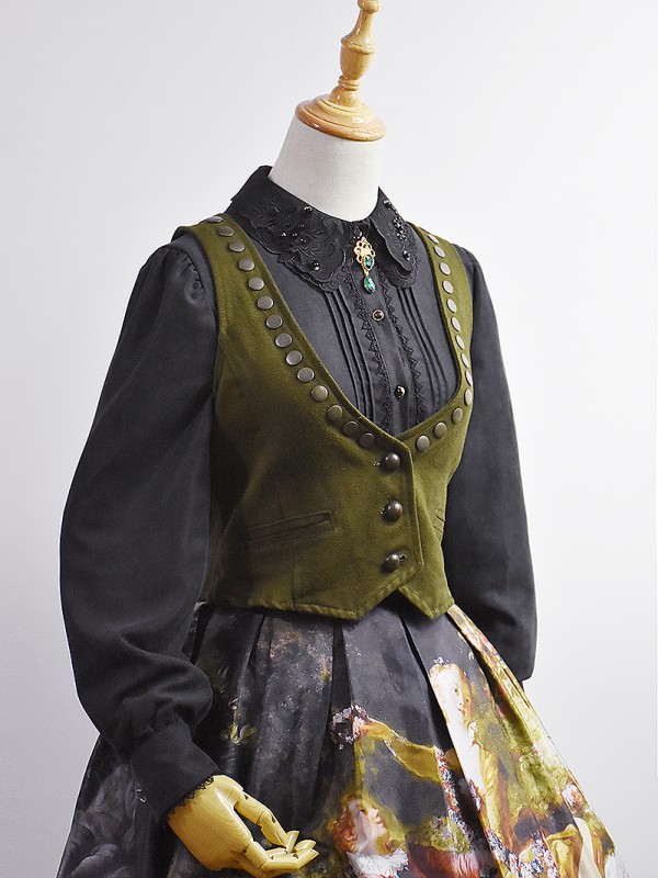 +Roman Holiday+ Retro Gothic Thick Blouse 010 +Roman Holiday+ Retro Gothic Thick Blouse 010