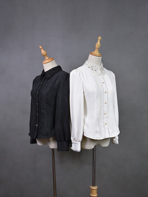 +Roman Holiday+ Retro Gothic Thick Blouse 010