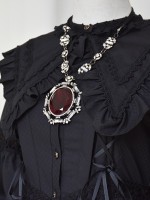 +Mercédes+ Retro Gothic Peaked Collar One-piece 053 +Mercédes+ Retro Gothic Peaked Collar One-piece 053
