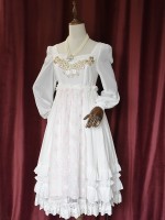 +Fantine+ Retro Embroidered Flower Long Sleeve One-piece 066 +Fantine+ Retro Embroidered Flower Long Sleeve One-piece 066