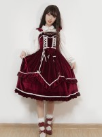 +Starry Night Blessing+ Retro Velvet One-piece 075 +Starry Night Blessing+ Retro Velvet One-piece 075