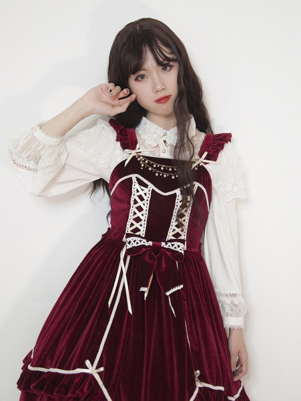 +Starry Night Blessing+ Retro Velvet One-piece 075 +Starry Night Blessing+ Retro Velvet One-piece 075