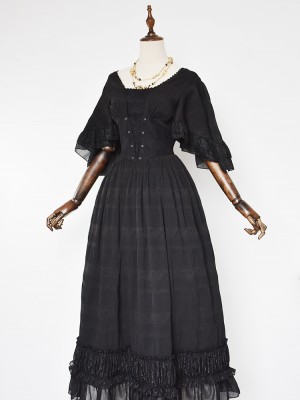 +Garuda+ Retro Ruffle Sleeve One-piece 103