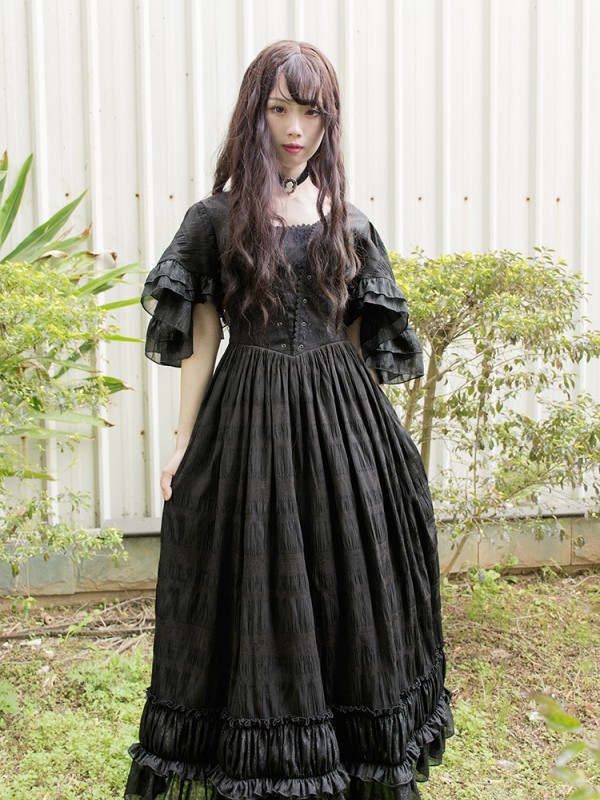 +Garuda+ Retro Ruffle Sleeve One-piece 103 +Garuda+ Retro Ruffle Sleeve One-piece 103