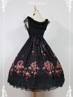 Vintage Palace Style Jewel Swan Open Front JSK Jumperskirt Lolita Dress