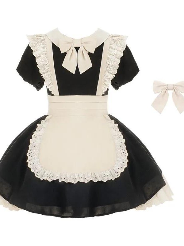 【Kisskiss】~Maid dress~Ancient style Folding lace~ONE-PIECE