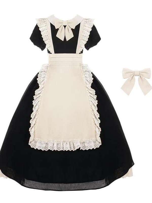 【Kisskiss】~Maid dress~Ancient style Folding lace~ONE-PIECE