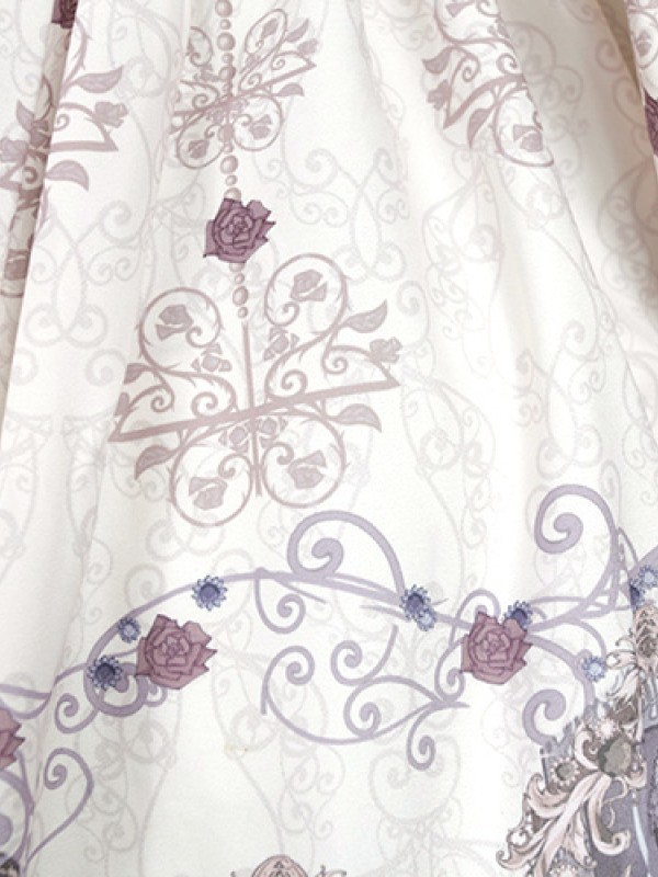 Dark Vintage Nightmare Charm Fake Collar One-piece Lolita OP