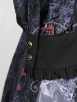 Dark Vintage Nightmare Charm Fake Collar One-piece Lolita OP