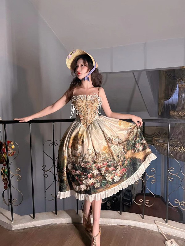 Angelic Kingdom Original printed skirt Rose Castle Angelic Kingdom Original printed skirt Rose Castle