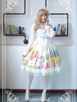 Sweet Lolita Print Dress Song of Skylark Jumperskirt