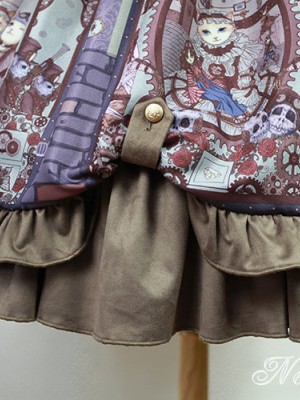 Steampunk Cat High-waisted Jumperskirt