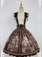 Steampunk Print Cat Skirt Lolita Jumperskirt