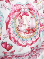 Cute and sweet Strawberry Rabbit Halter Jumperskirt