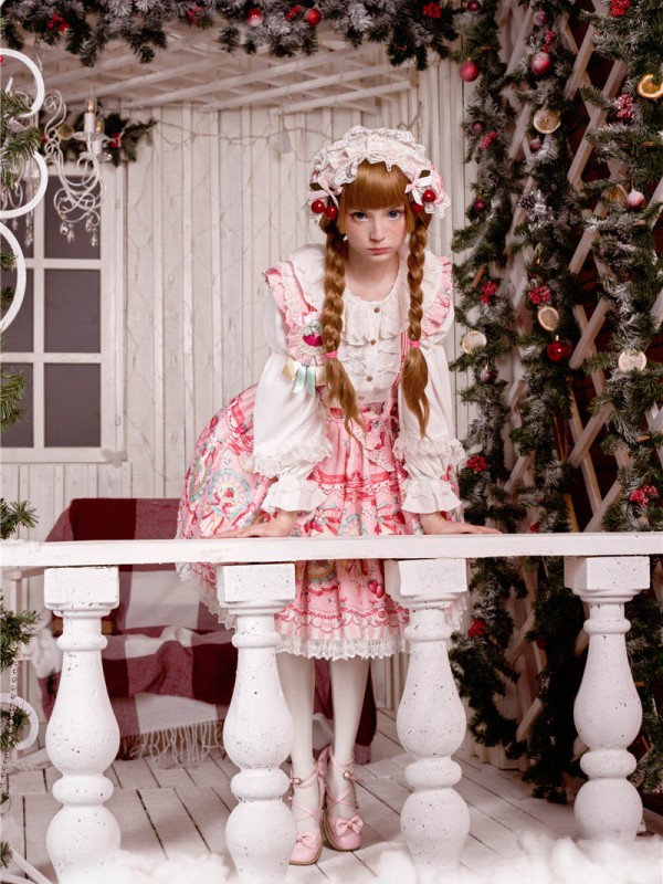Strawberry Rabbit Suspender Skirt Strawberry Rabbit Suspender Skirt