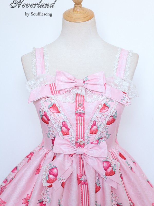 Strawberry Rabbit High-waisted Jumperskirt