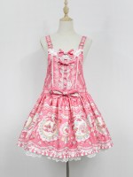 Strawberry Rabbit Shoulder Strap Jumperskirt