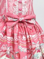 Strawberry Rabbit Shoulder Strap Jumperskirt