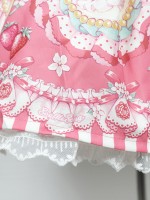 Strawberry Rabbit Shoulder Strap Jumperskirt